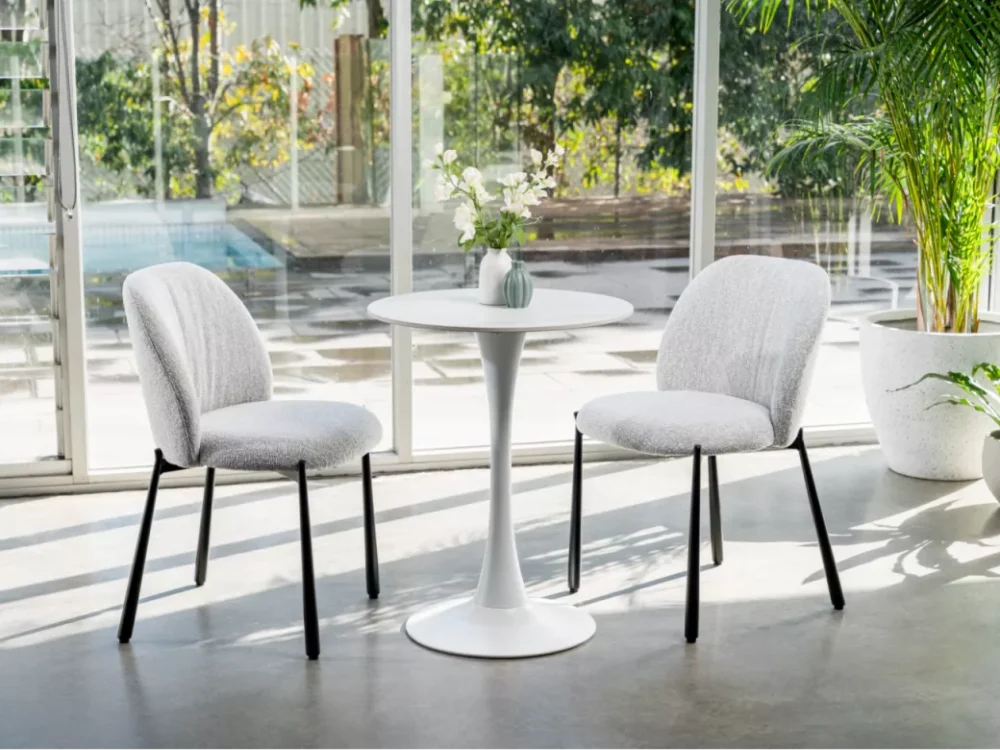Miya Dining Chair Oyster White Set of 2 - Image 14
