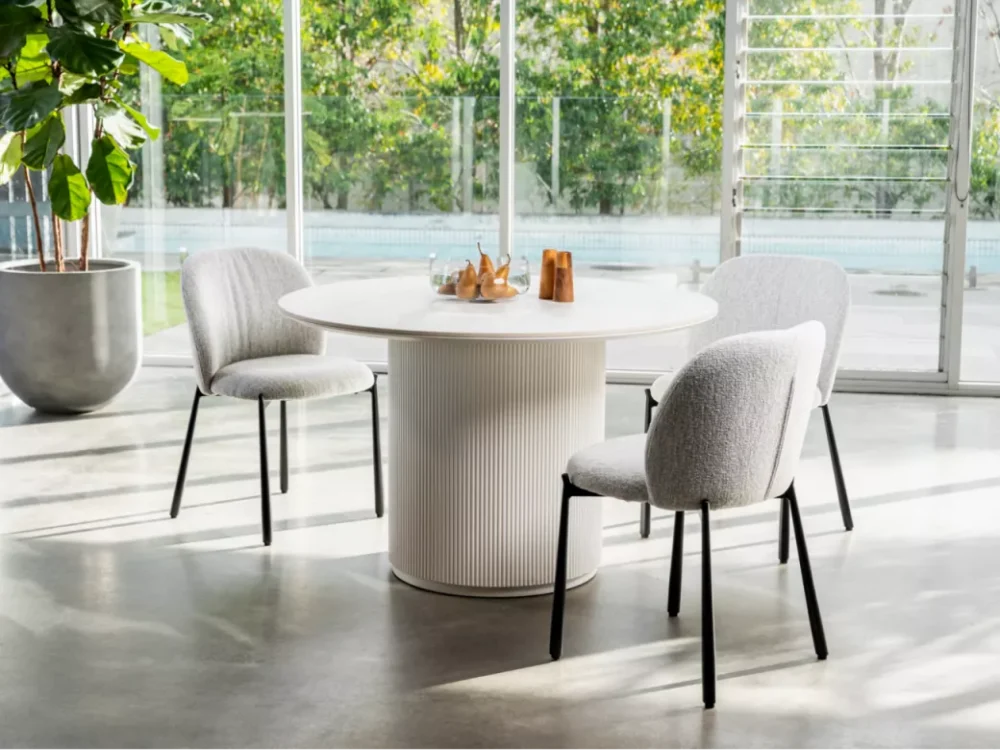 Miya Dining Chair Oyster White Set of 2 - Image 12