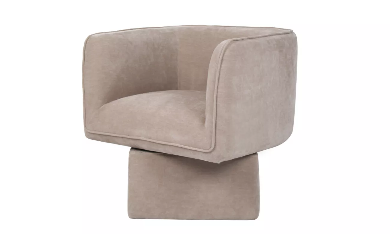 Chloe Swivel Occasional Chair Latte