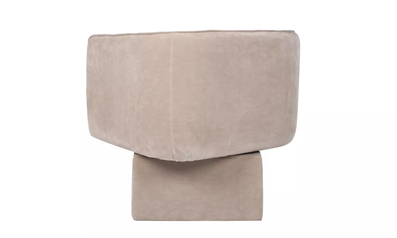 Chloe Swivel Occasional Chair Latte - Image 4