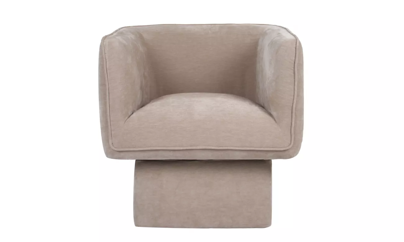 Chloe Swivel Occasional Chair Latte - Image 2