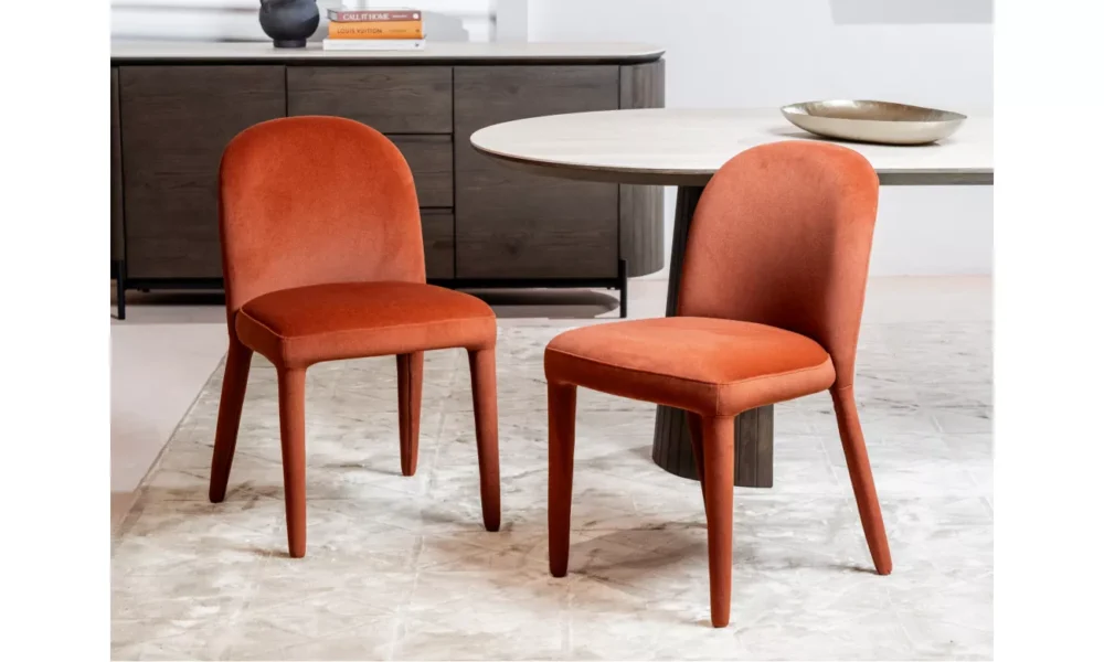 Onasis Dining Chair Rust Set of 2 - Image 6