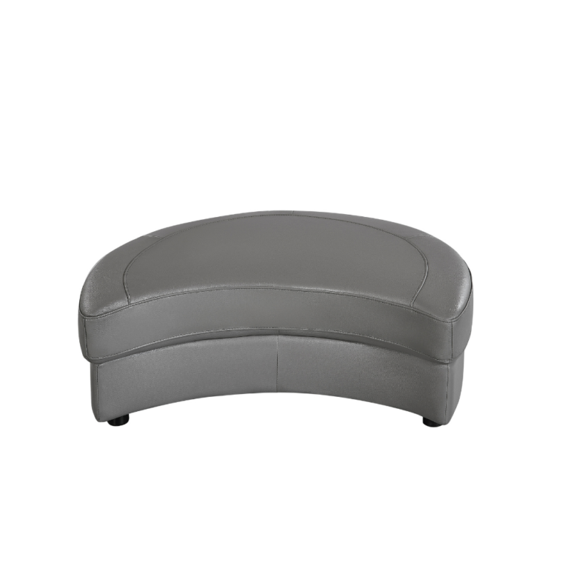 Cuddle Petite Swivel Chair in Leather – Artisan Stone - Image 4