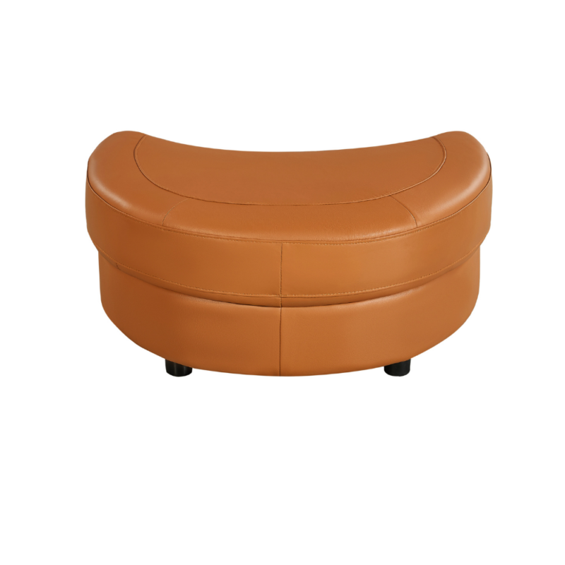 Cuddle Petite Swivel Chair in Leather – Artisan Tan - Image 8